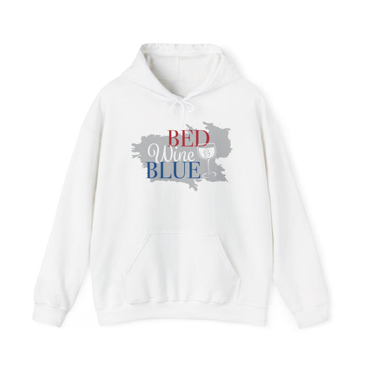 Unisex Heavy Blend™ Wine & Blue Sweatshirt - Cozy & Fun Gift for Wine Lovers