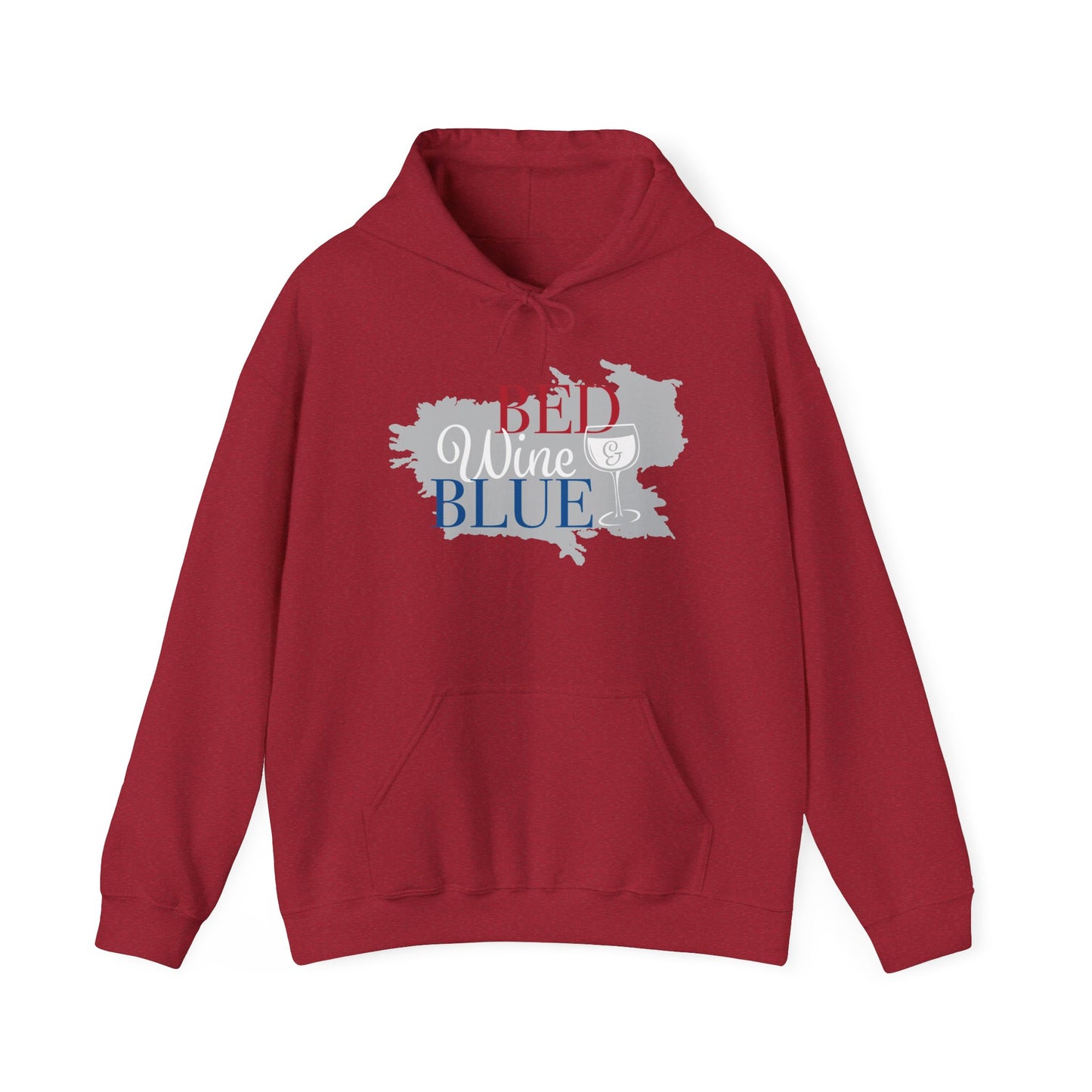 Unisex Heavy Blend™ Wine & Blue Sweatshirt - Cozy & Fun Gift for Wine Lovers