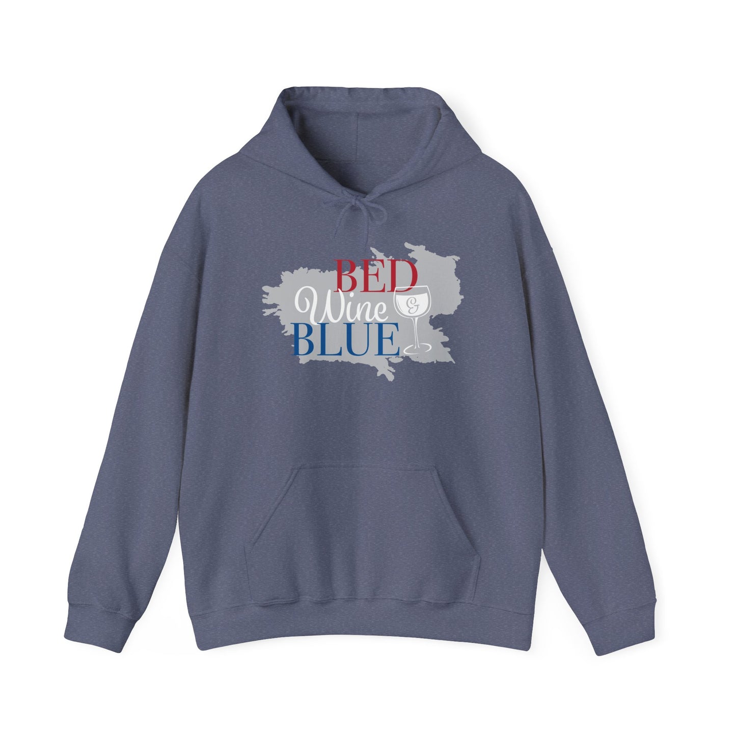 Unisex Heavy Blend™ Wine & Blue Sweatshirt - Cozy & Fun Gift for Wine Lovers